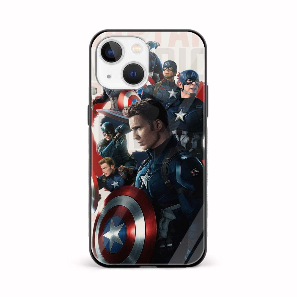 Buy Group Of Captain America Glass Back Phone Case/Cover Online