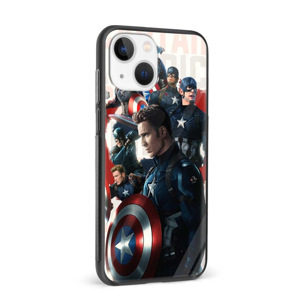 Buy Group Of Captain America Glass Back Phone Case/Cover Online