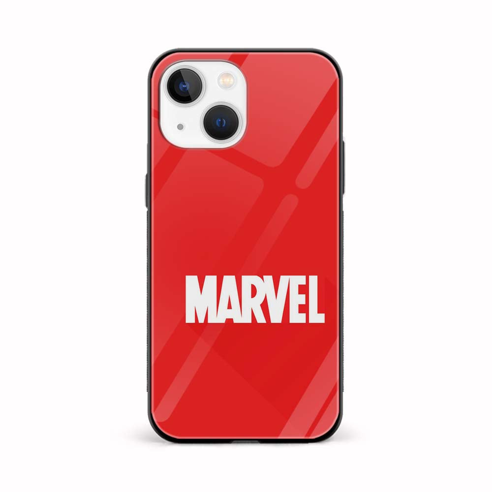 Buy Red Marvel Glass Back Phone Case/Cover Online