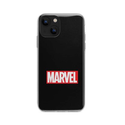 Buy Black Marvel Soft Silicon Mobile Back Cover Online