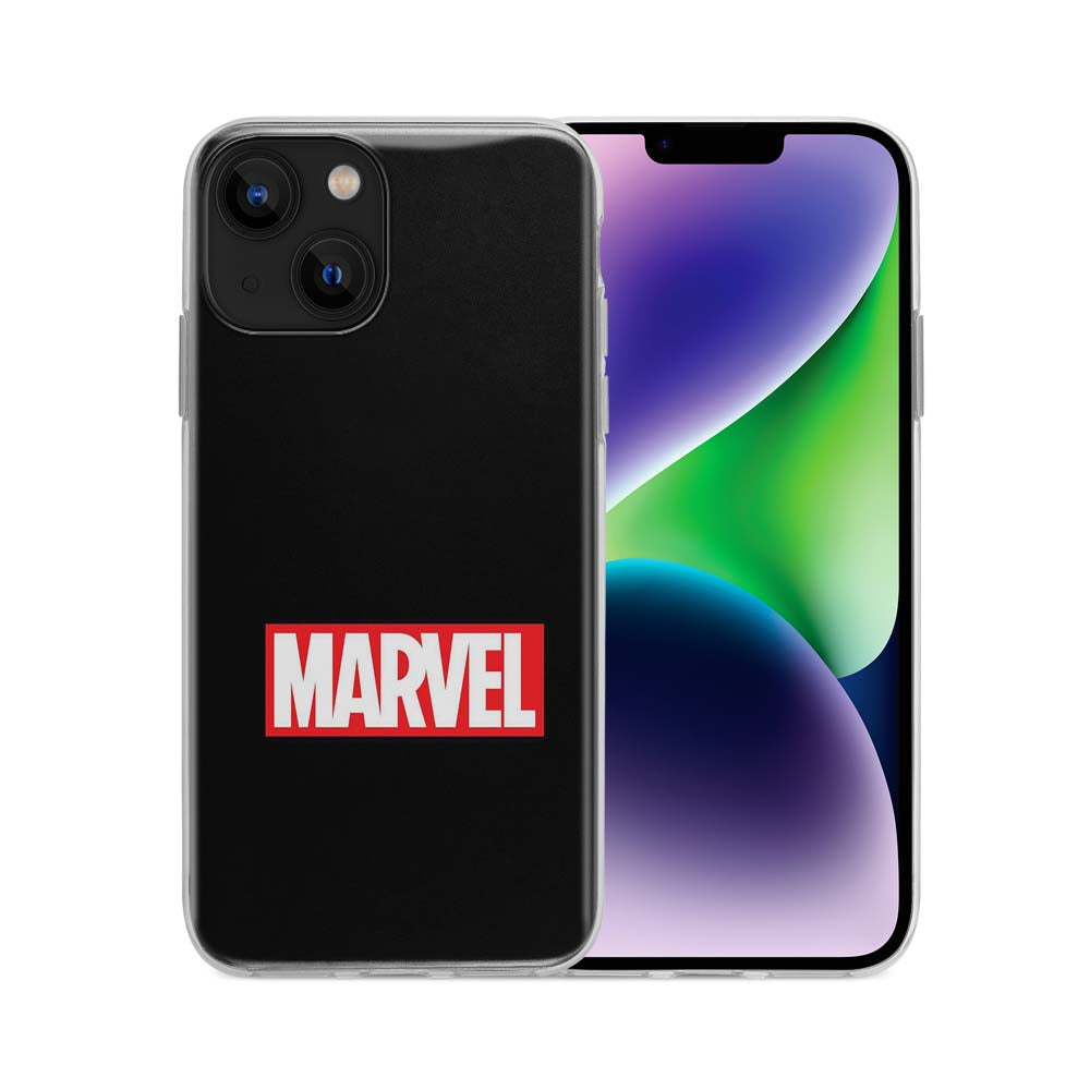 Buy Black Marvel Soft Silicon Mobile Back Cover Online