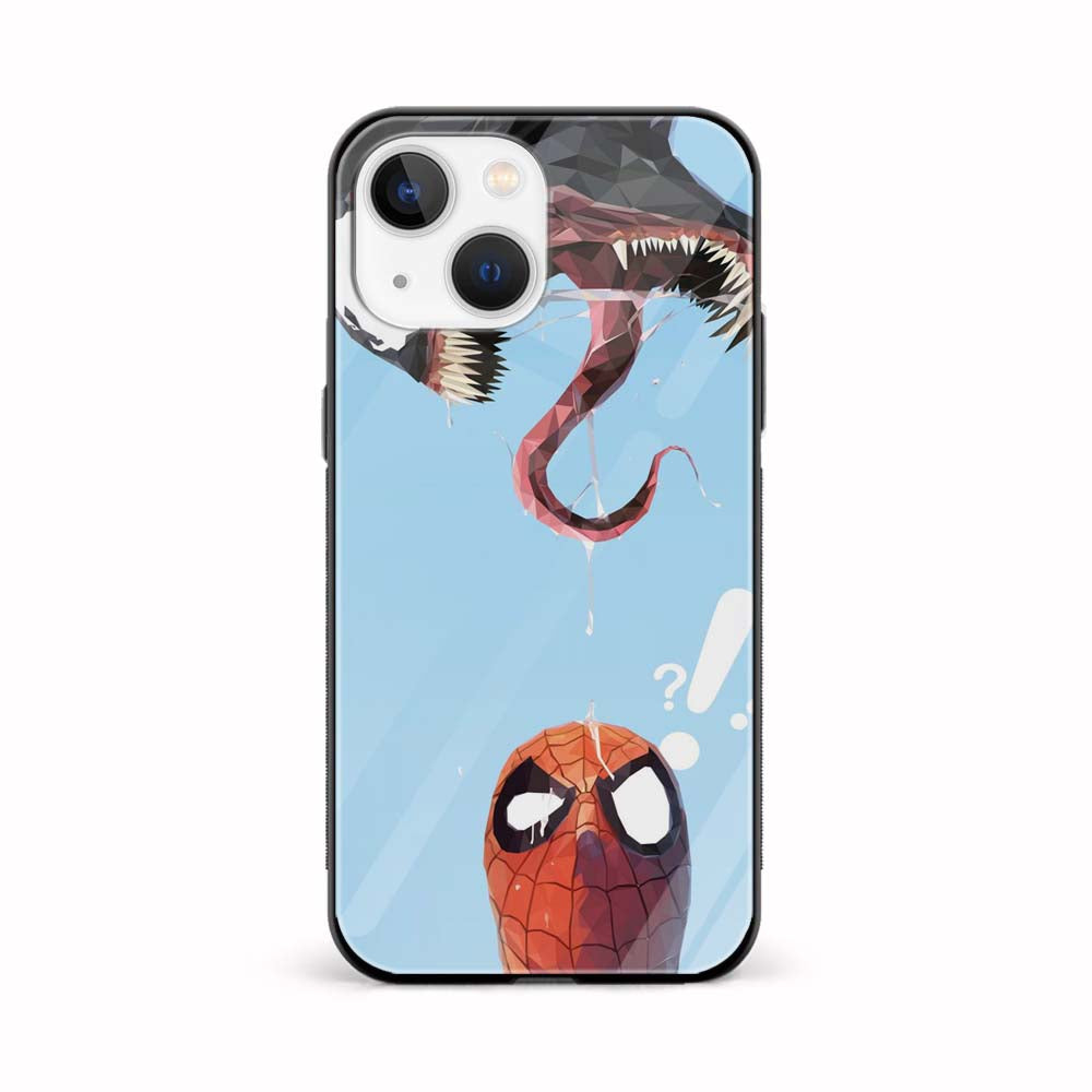 Buy Venom Vs Spiderman Glass Back Phone Case/Cover Online