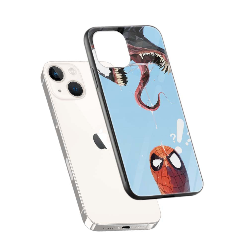 Buy Venom Vs Spiderman Glass Back Phone Case/Cover Online