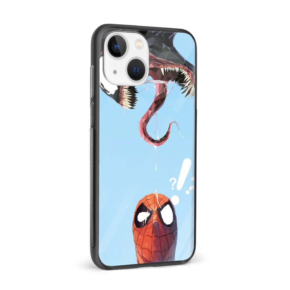 Buy Venom Vs Spiderman Glass Back Phone Case/Cover Online