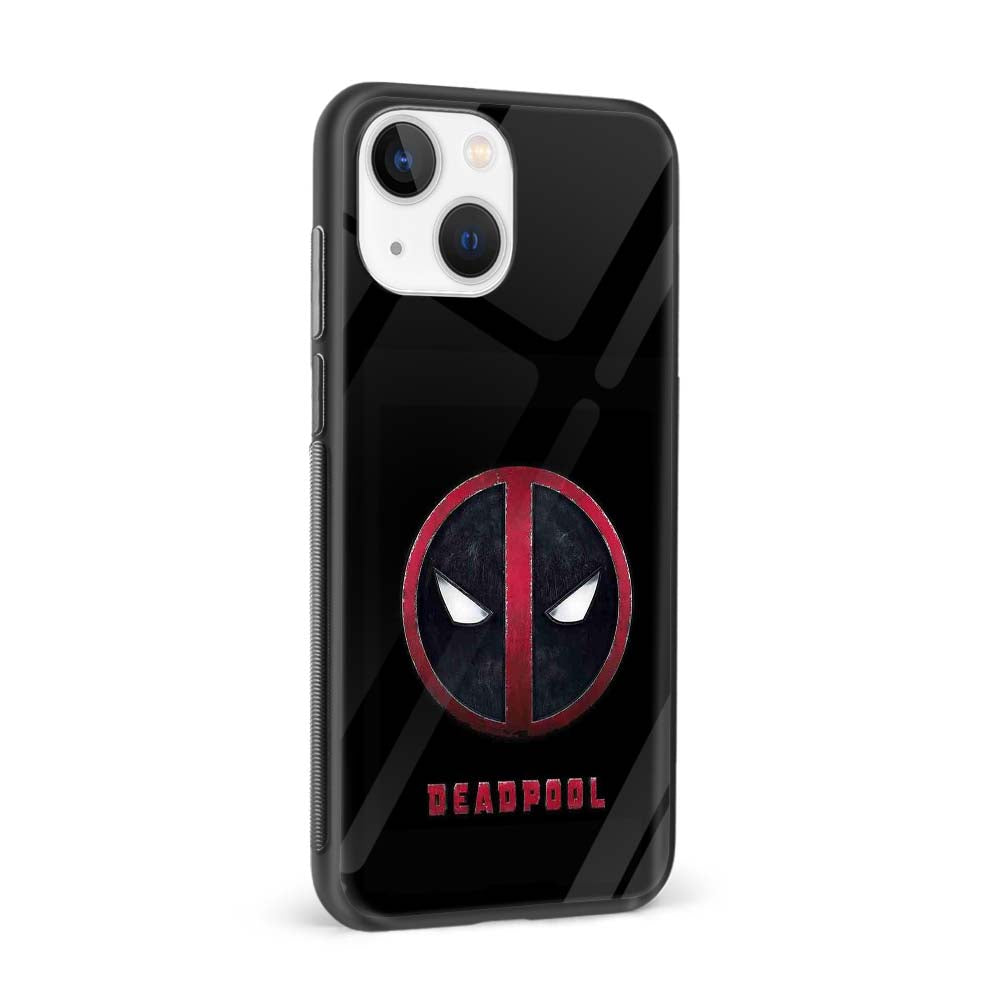 Buy Deadpool In Black Glass Back Phone Case/Cover Online