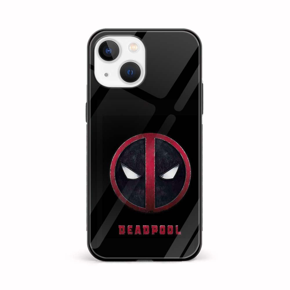 Buy Deadpool In Black Glass Back Phone Case/Cover Online