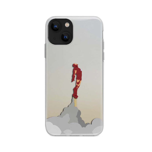 Buy Flying Iron Man Soft Silicon Mobile Back Cover Online