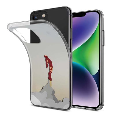 Buy Flying Iron Man Soft Silicon Mobile Back Cover Online