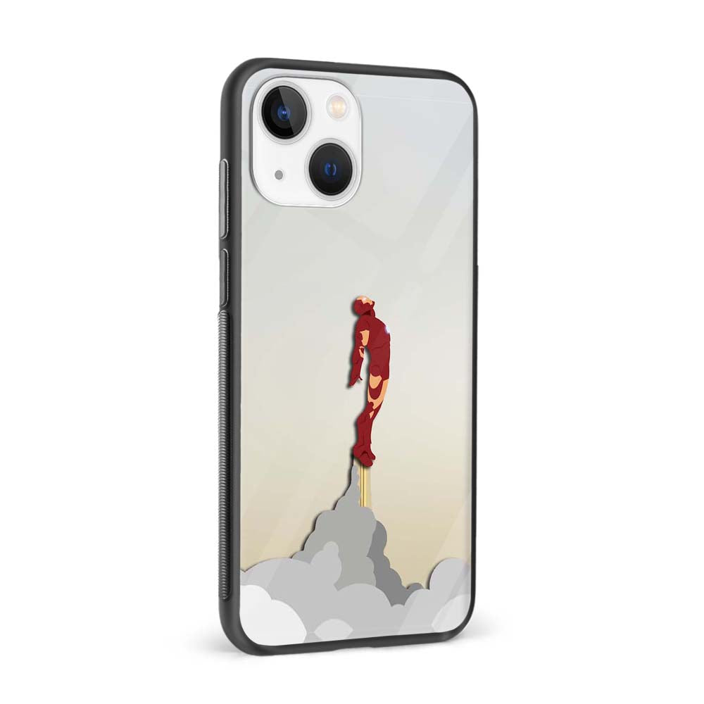 Buy Flying Iron Man Glass Back Phone Case/Cover Online