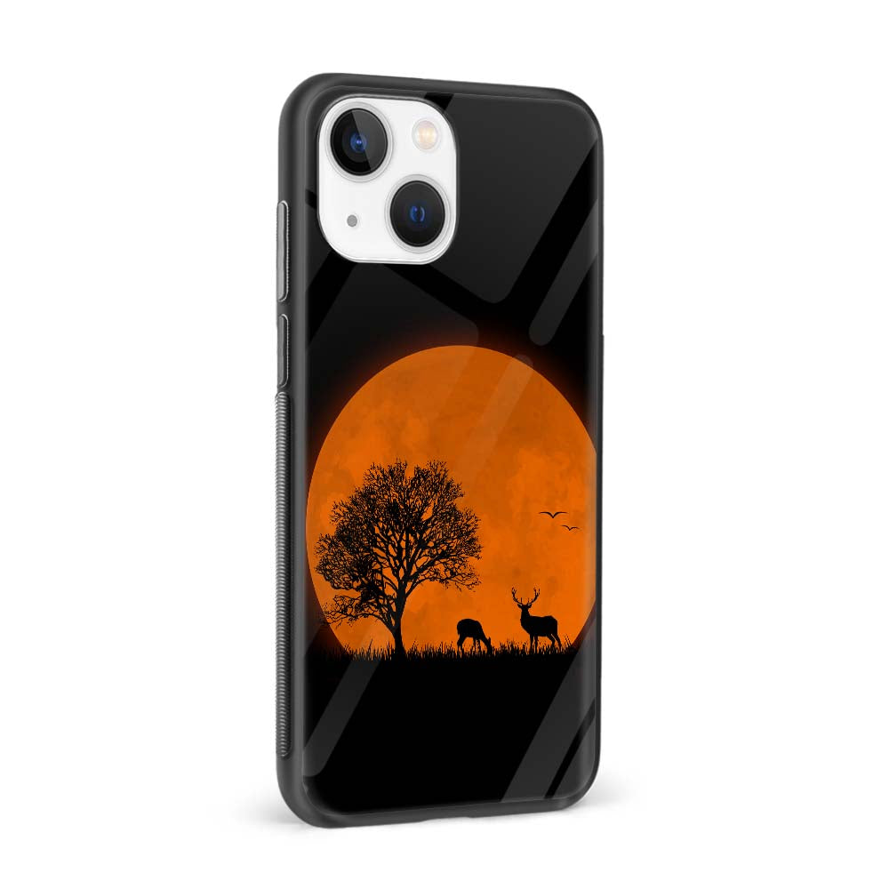 Buy Animal With Red Sun Glass Back Phone Case/Cover Online