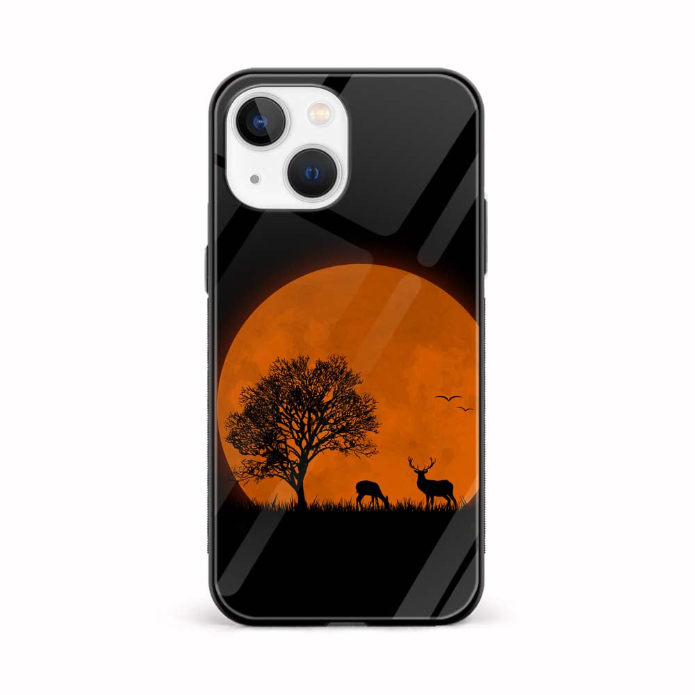 Buy Animal With Red Sun Glass Back Phone Case/Cover Online