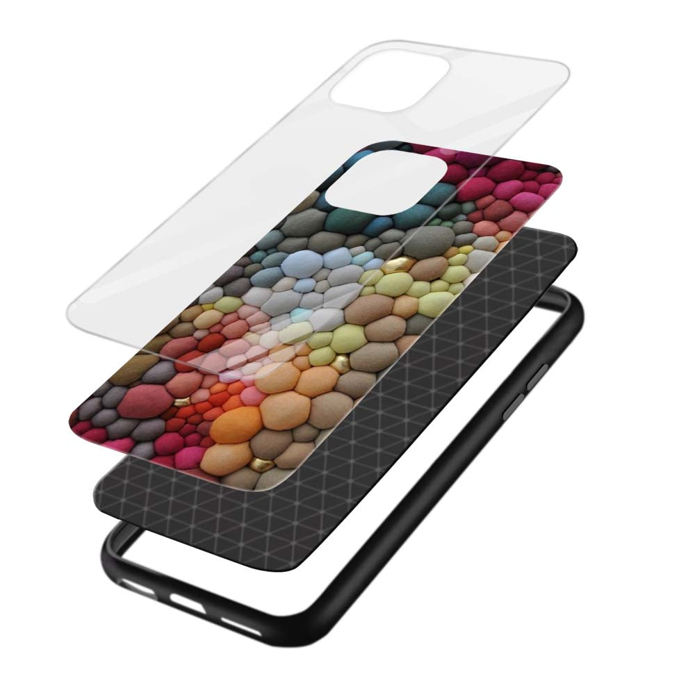 Buy Sea Colourful Stone Glass Back Phone Case/Cover Online