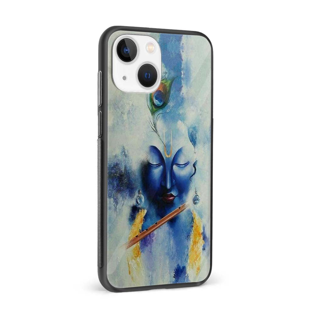 Buy God Krishna Glass Back Phone Case/Cover Online