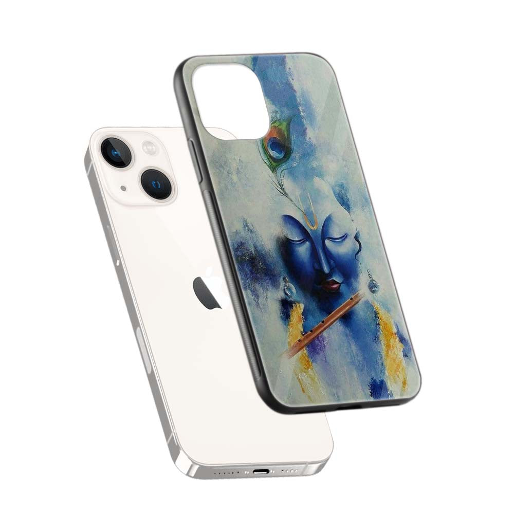 Buy God Krishna Glass Back Phone Case/Cover Online