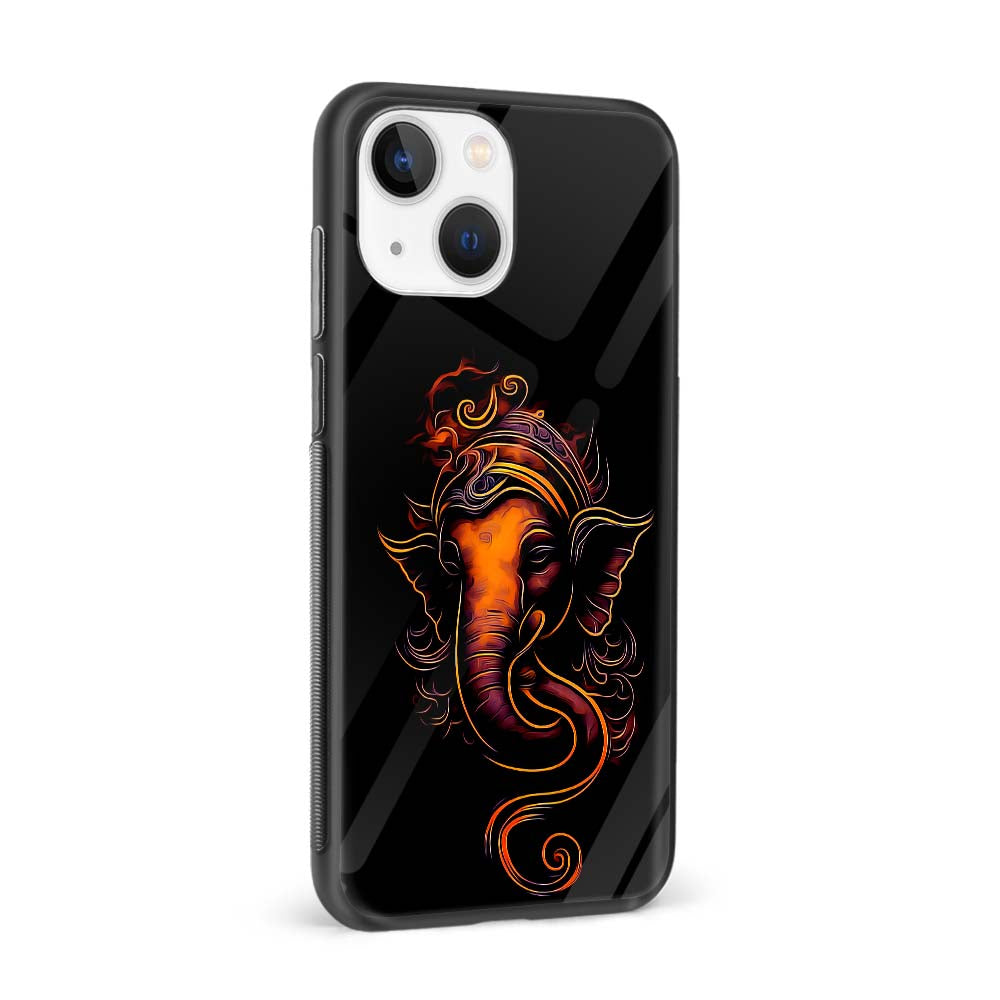 Buy God Ganpati Glass Back Phone Case/Cover Online