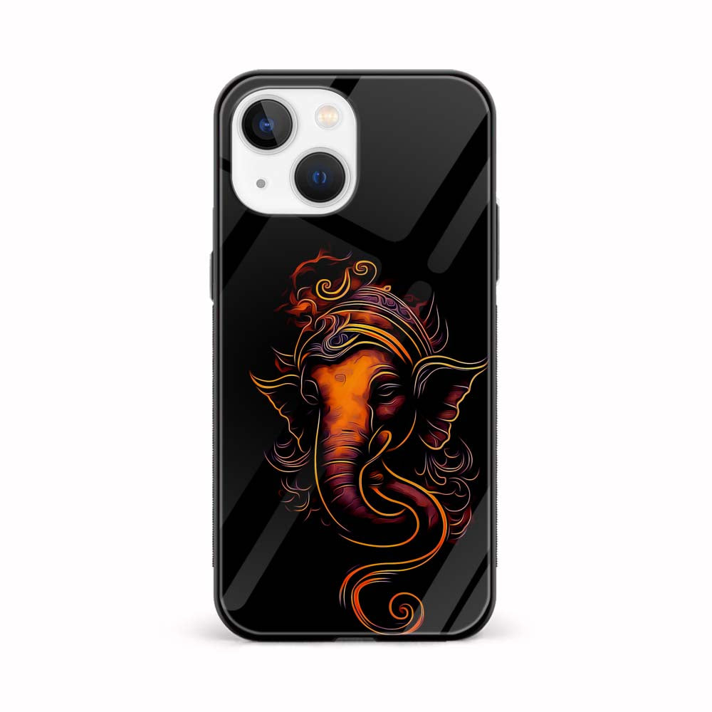 Buy God Ganpati Glass Back Phone Case/Cover Online