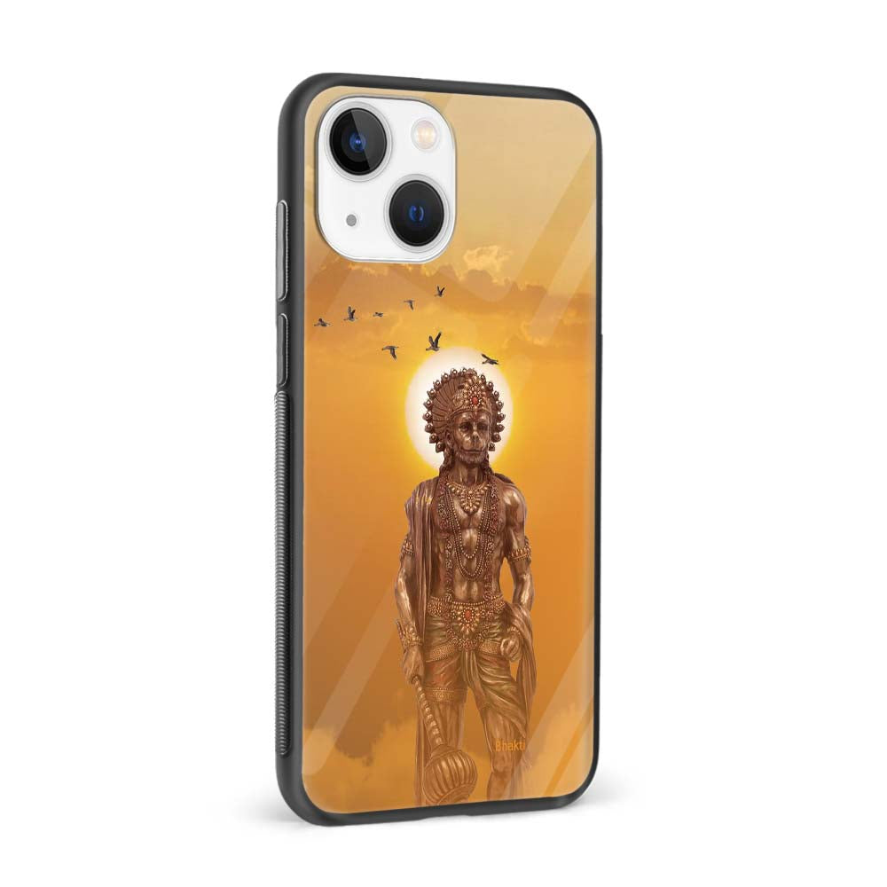 Buy Krishna In The Sky Of Sunrise Glass Back Phone Case/Cover Online