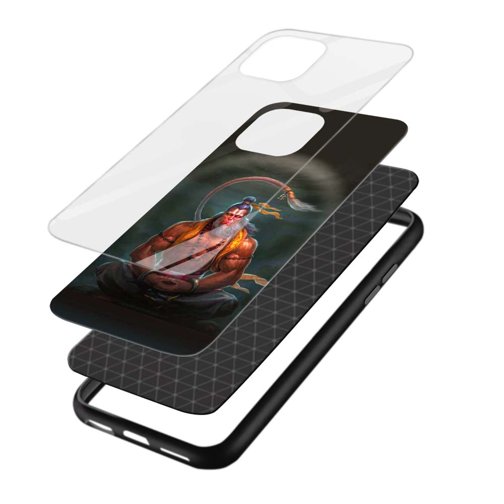 Buy God Hanuman Glass Back Phone Case/Cover Online