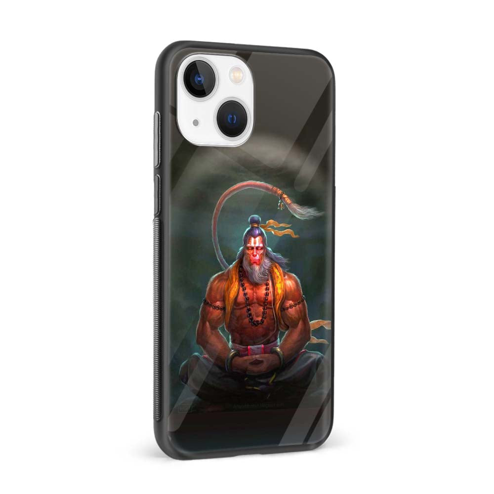 Buy God Hanuman Glass Back Phone Case/Cover Online