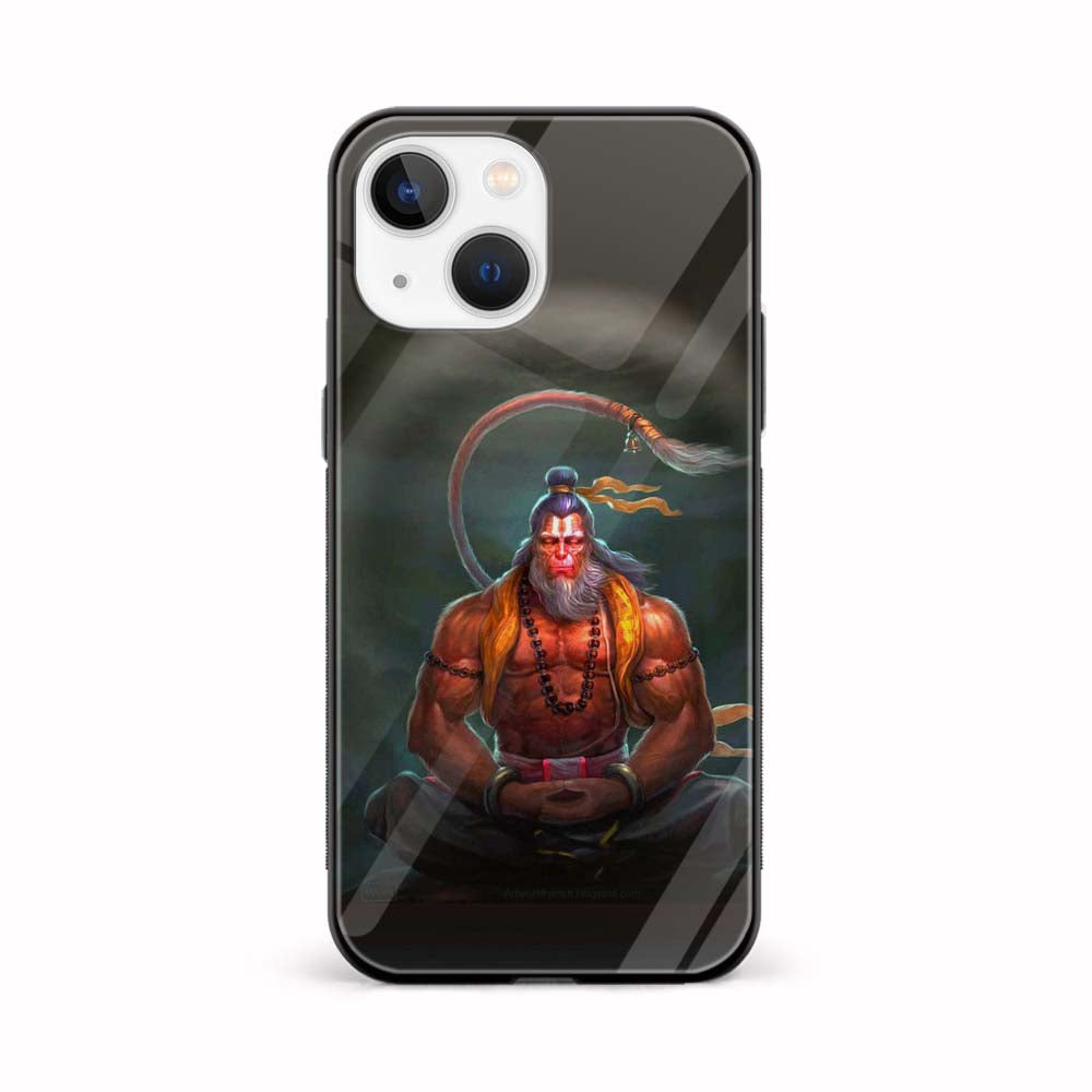 Buy God Hanuman Glass Back Phone Case/Cover Online