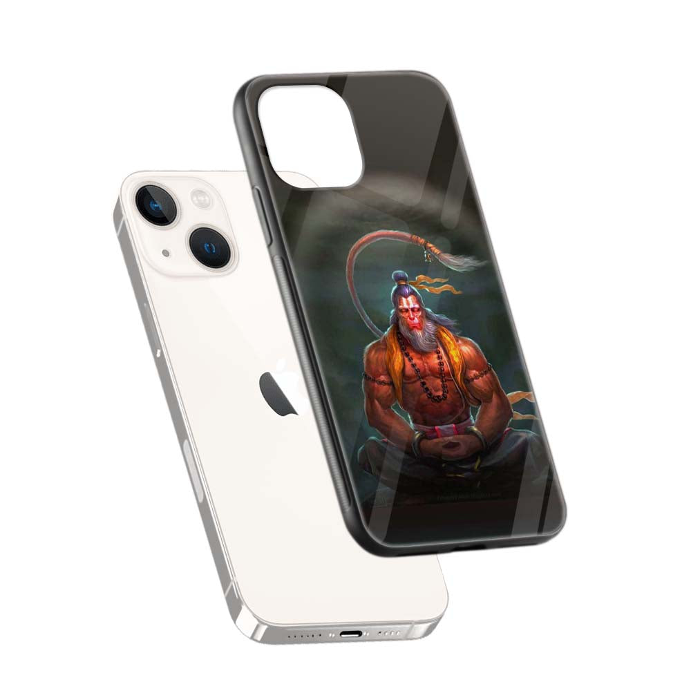 Buy God Hanuman Glass Back Phone Case/Cover Online