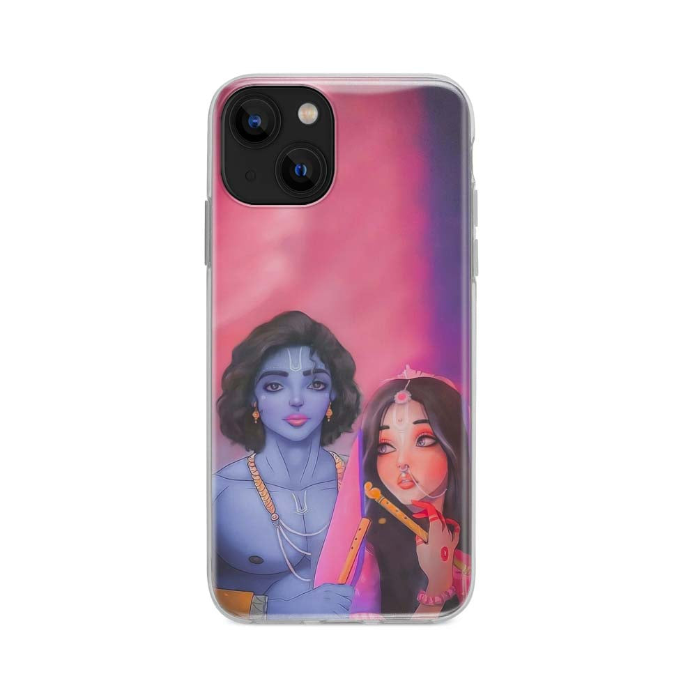 Buy Radha Krishna Love Soft Silicon Mobile Back Cover Online