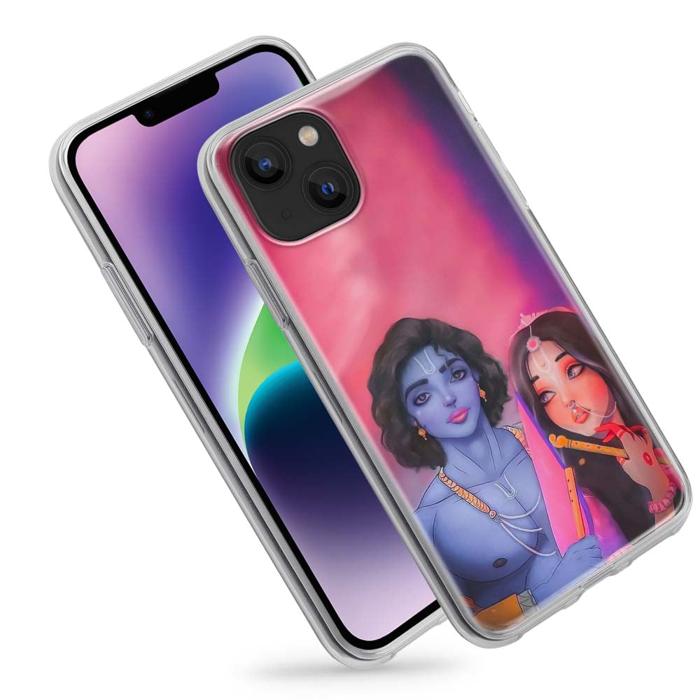 Buy Radha Krishna Love Soft Silicon Mobile Back Cover Online