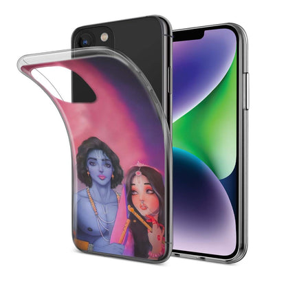 Buy Radha Krishna Love Soft Silicon Mobile Back Cover Online