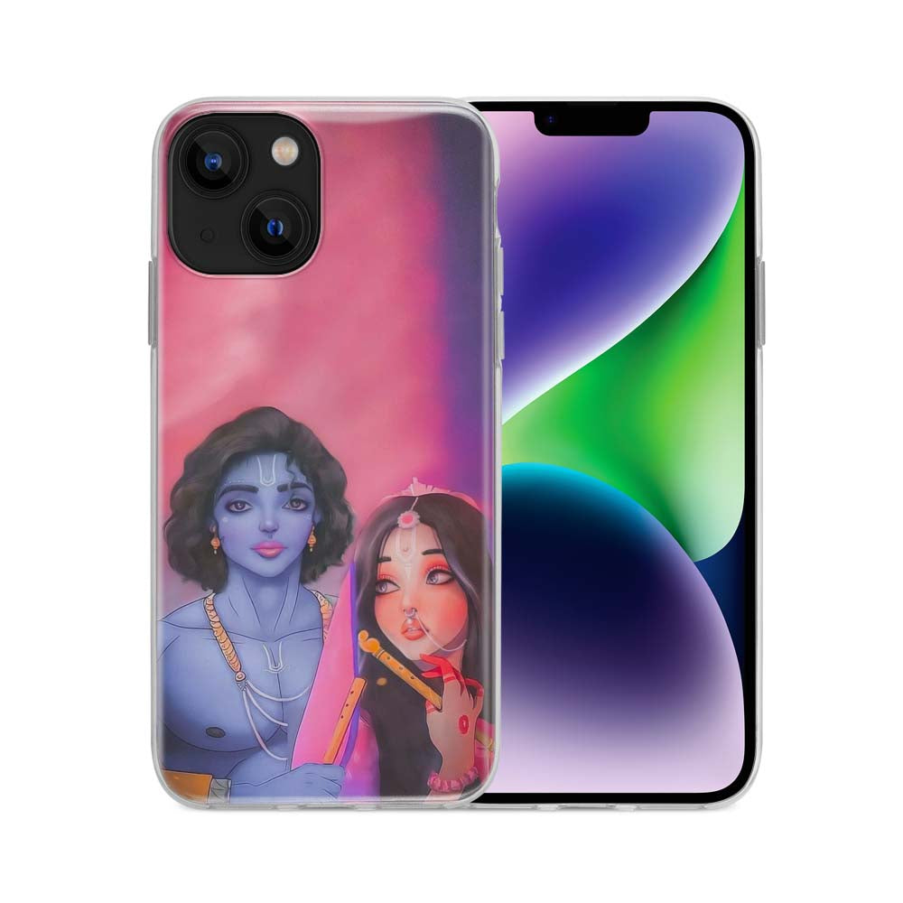 Buy Radha Krishna Love Soft Silicon Mobile Back Cover Online