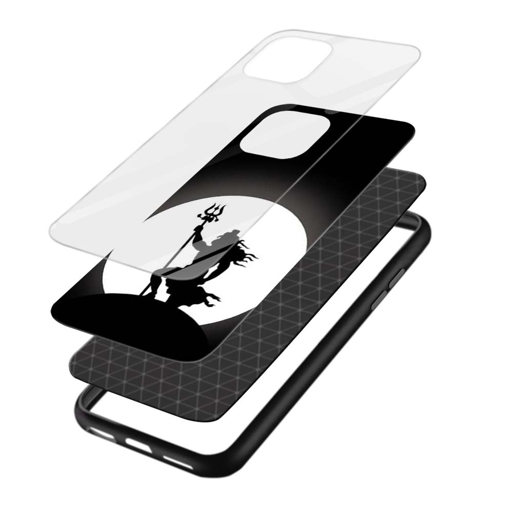 Buy God Shiv On Moon Glass Back Phone Case/Cover Online