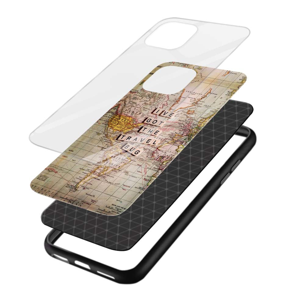 Buy Map Glass Back Phone Case/Cover Online