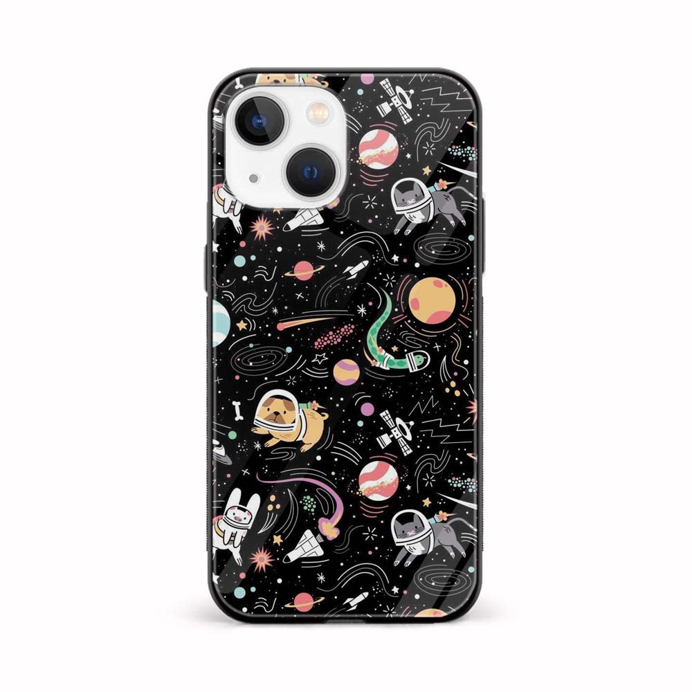 Buy Animation Space Glass Back Phone Case/Cover Online