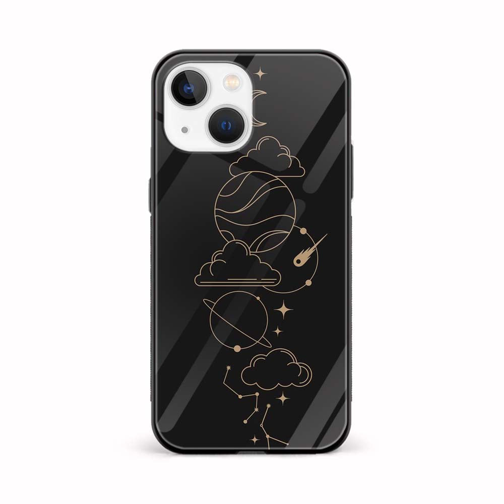 Buy Lines Space Glass Back Phone Case/Cover Online