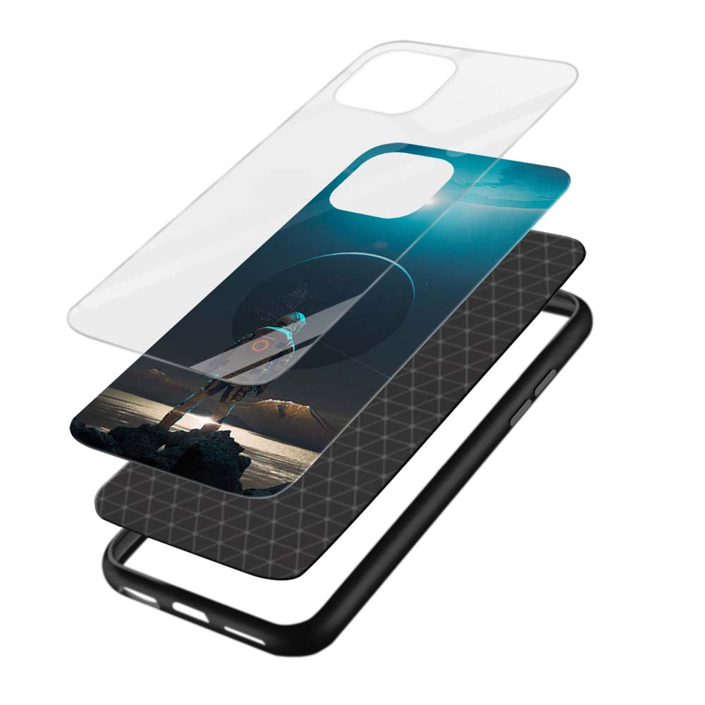 Buy Moon Rise Glass Back Phone Case/Cover Online