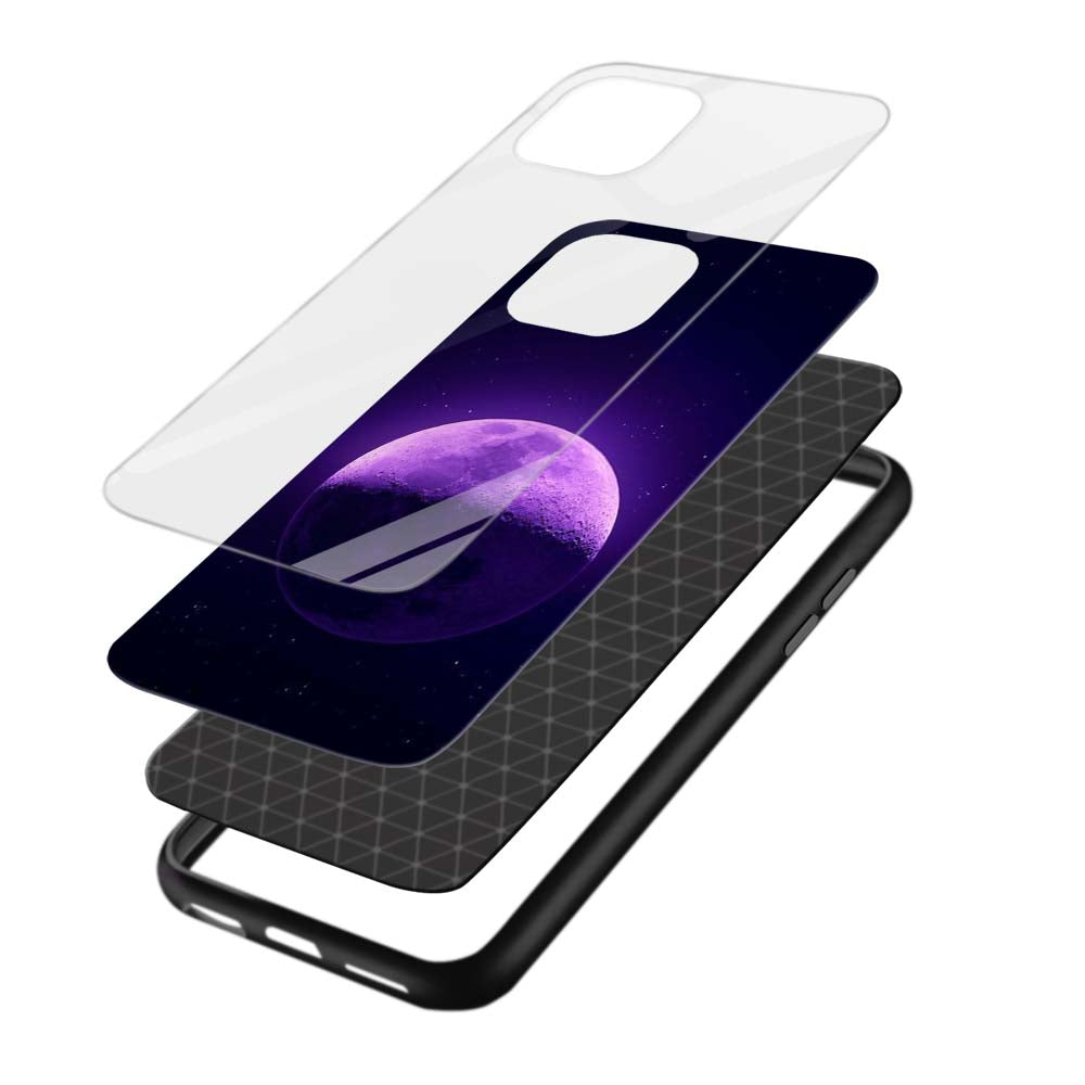 Buy Colour Moon Glass Back Phone Case/Cover Online