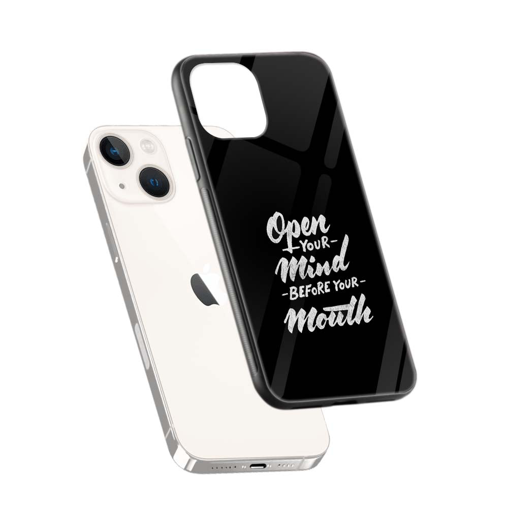 Buy Open Your Mind Glass Back Phone Case/Cover Online