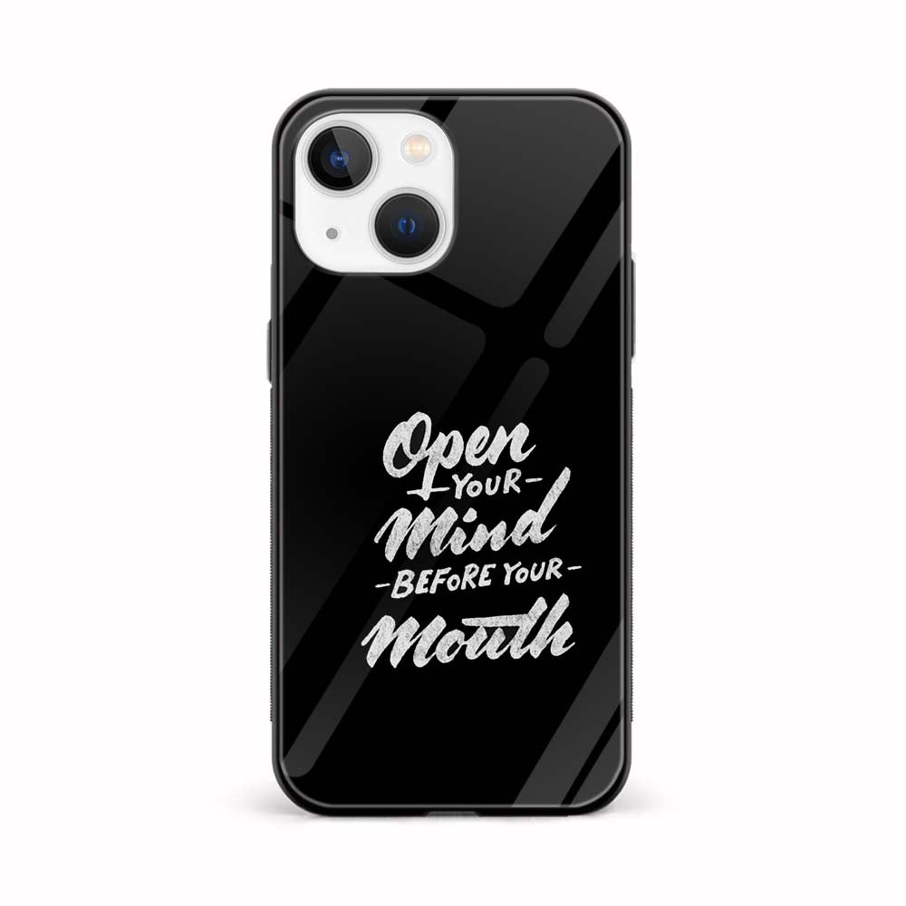 Buy Open Your Mind Glass Back Phone Case/Cover Online