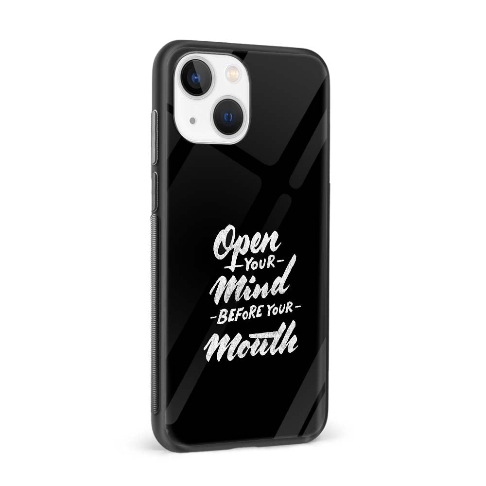 Buy Open Your Mind Glass Back Phone Case/Cover Online