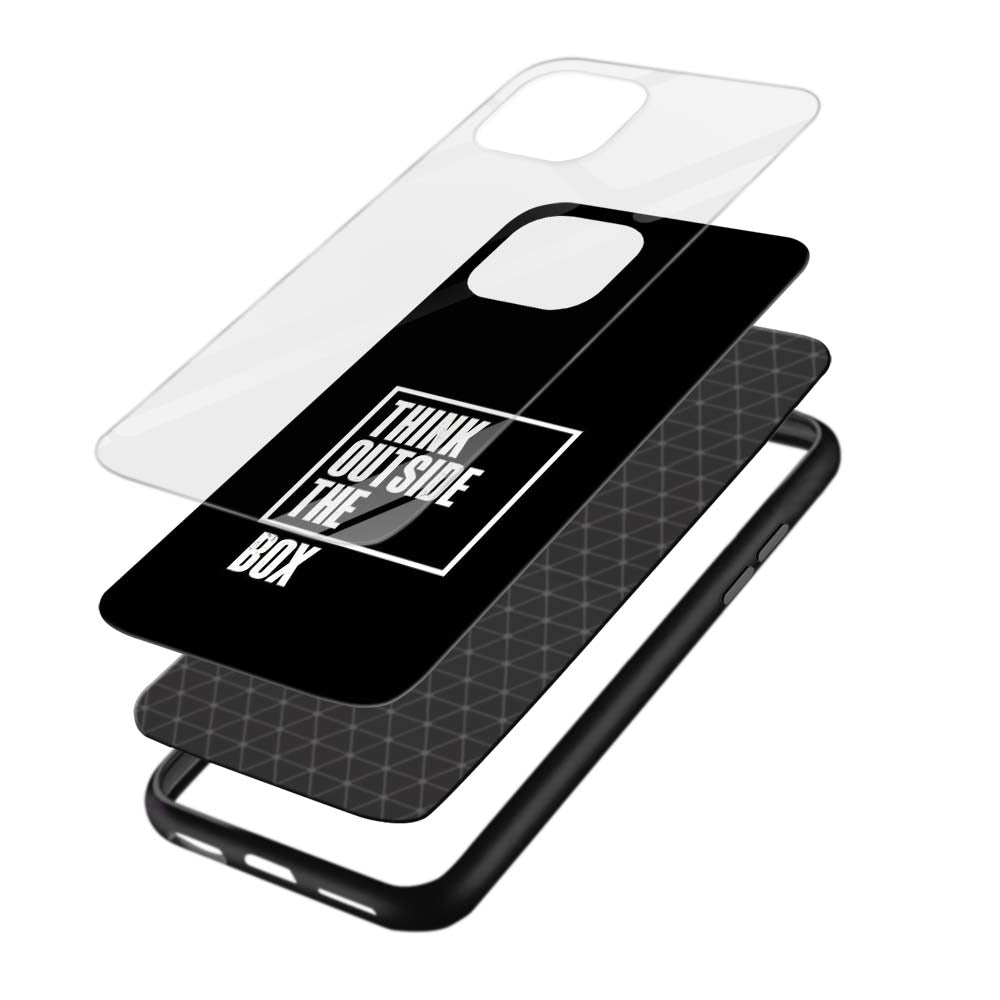 Buy Think Outside The Box Glass Back Phone Case/Cover Online