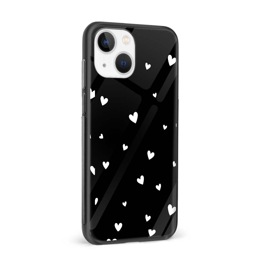 Buy White Heart Glass Back Phone Case/Cover Online