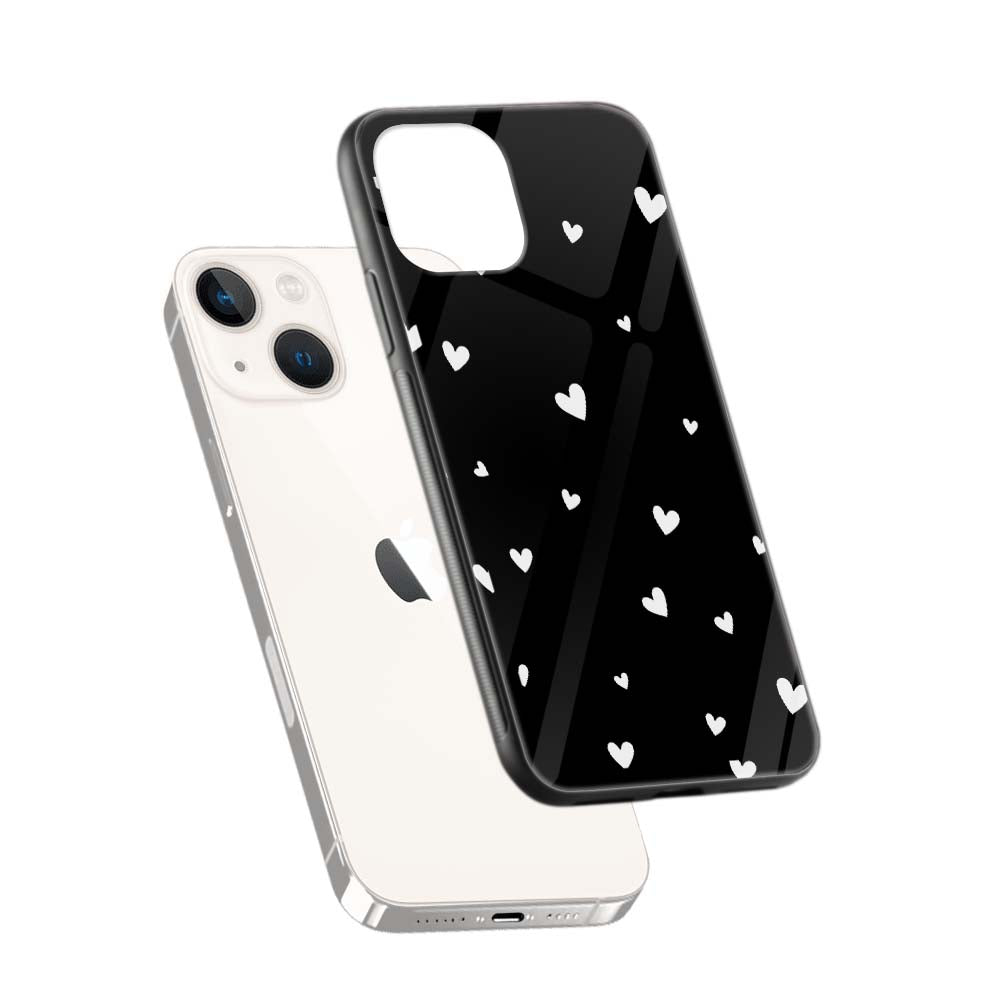 Buy White Heart Glass Back Phone Case/Cover Online