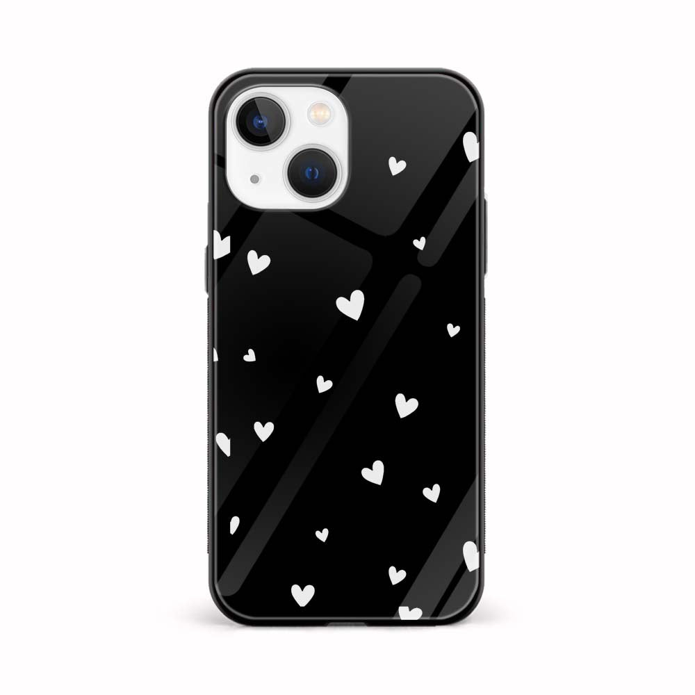 Buy White Heart Glass Back Phone Case/Cover Online