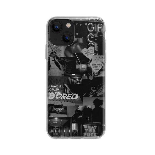 Buy Bored Black Music Soft Silicon Mobile Back Cover Online