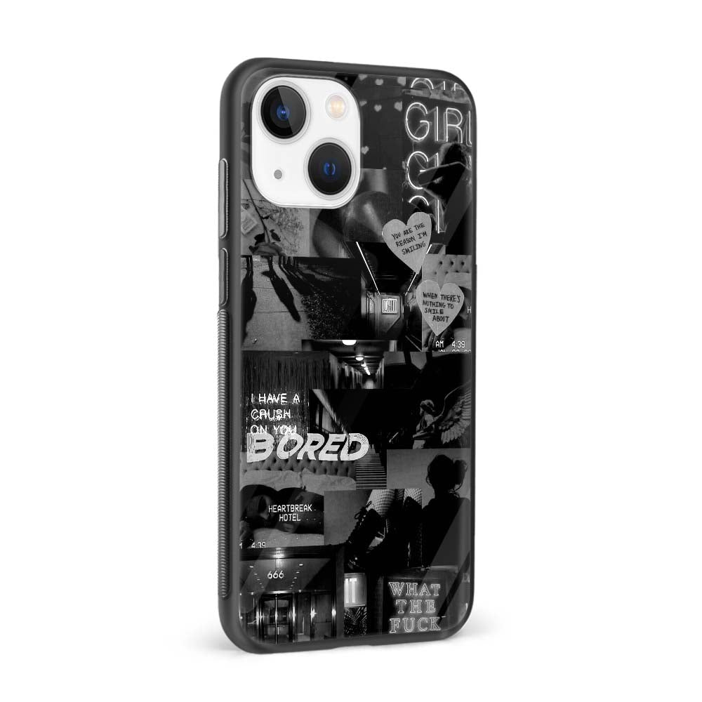 Buy Bored Black Music Glass Back Phone Case/Cover Online