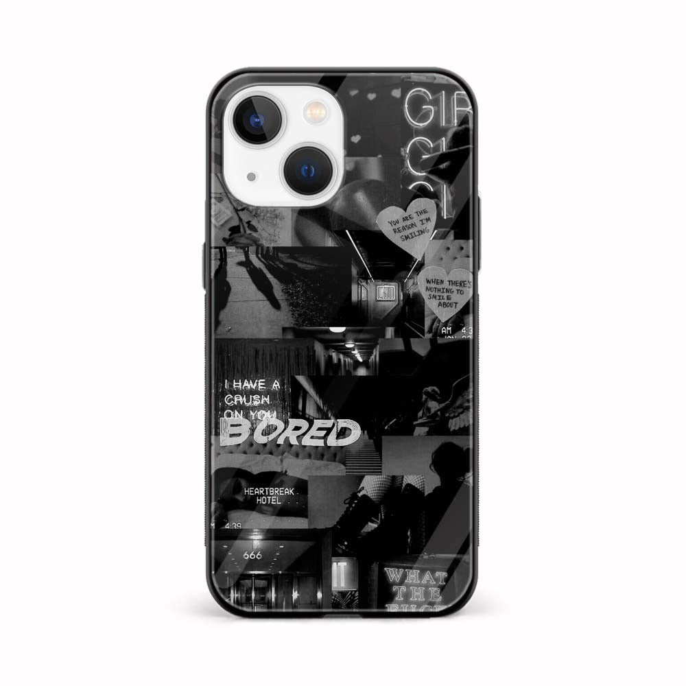 Buy Bored Black Music Glass Back Phone Case/Cover Online