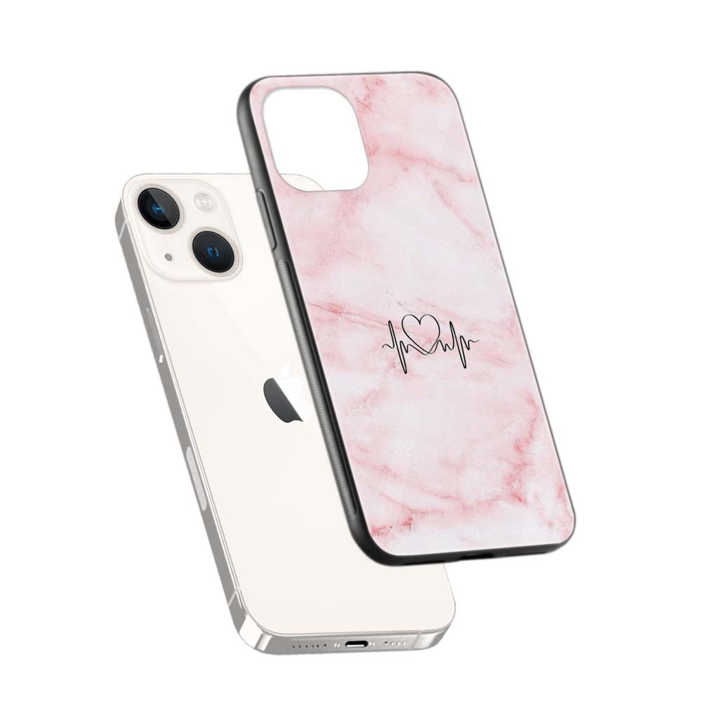 Buy Pink Heart Music Glass Back Phone Case/Cover Online