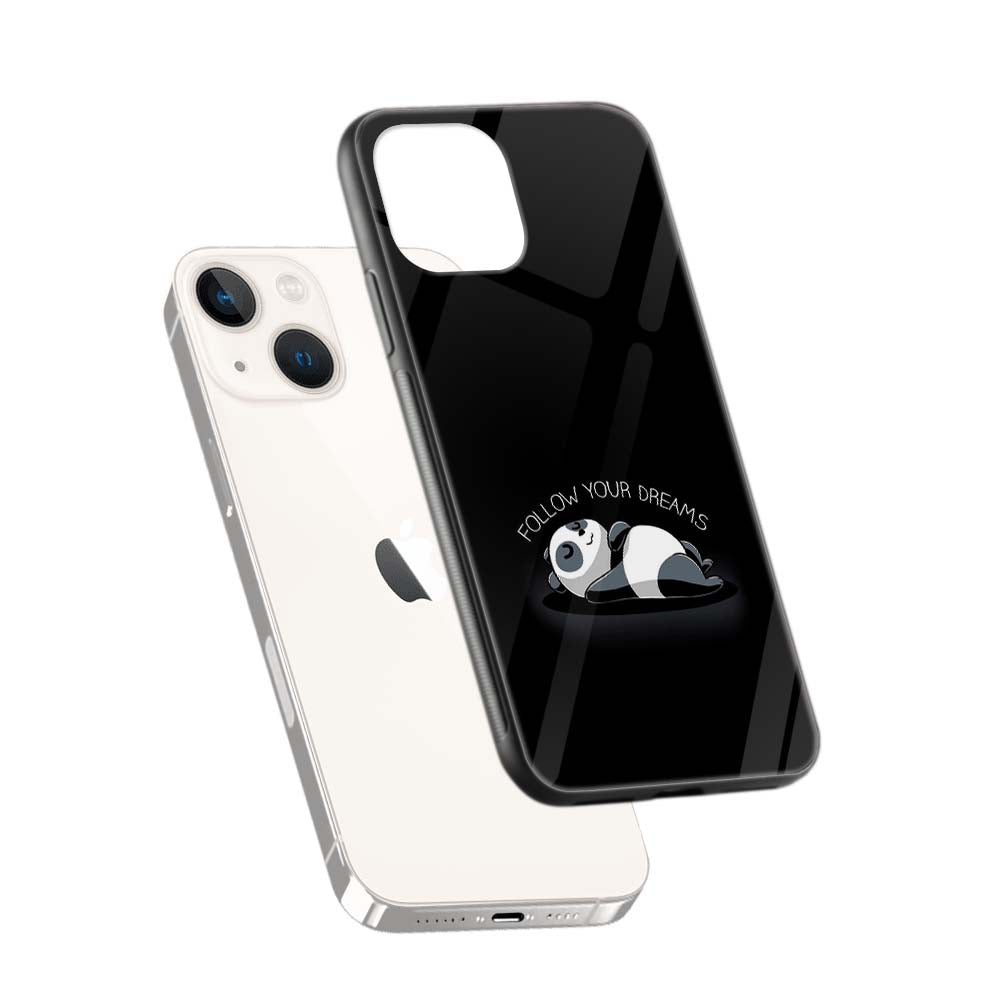 Buy Panda Sleeping Glass Back Phone Case/Cover Online