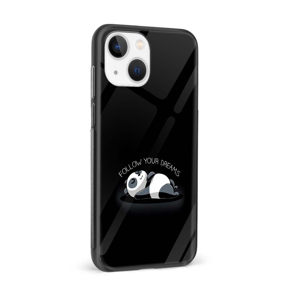 Buy Panda Sleeping Glass Back Phone Case/Cover Online