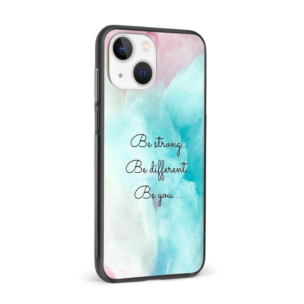 Buy Be Strong Be Different Be You Glass Back Phone Case/Cover Online