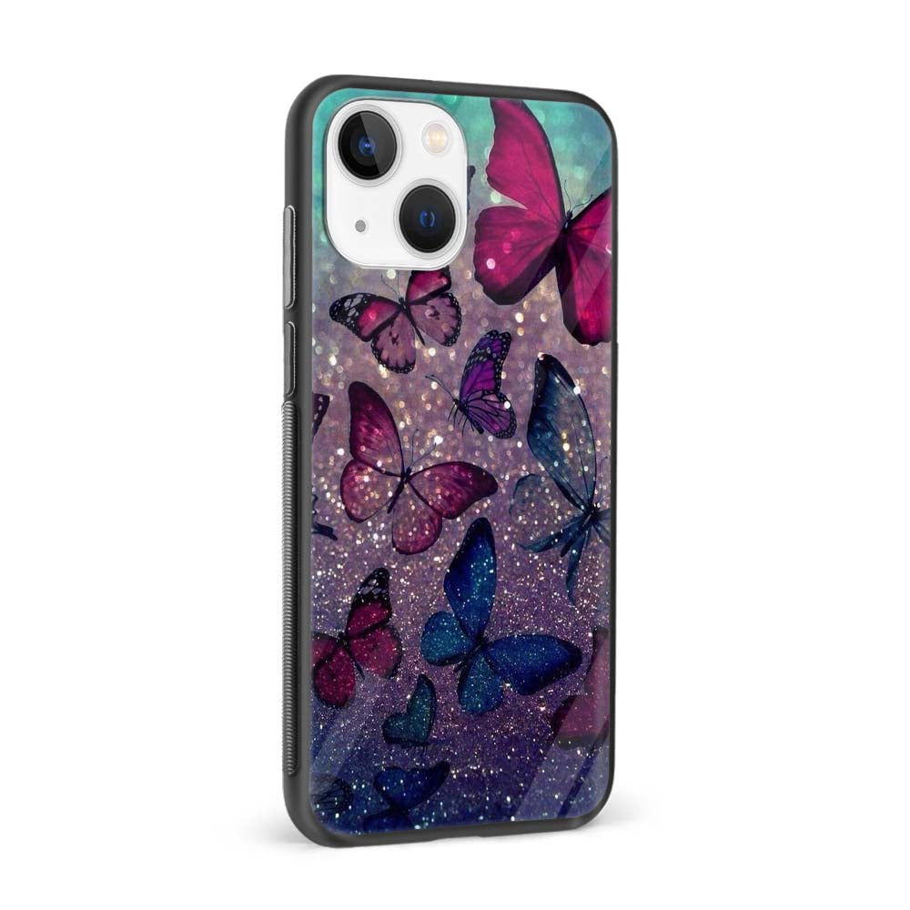 Buy Shining Butterfly Glass Back Phone Case/Cover Online